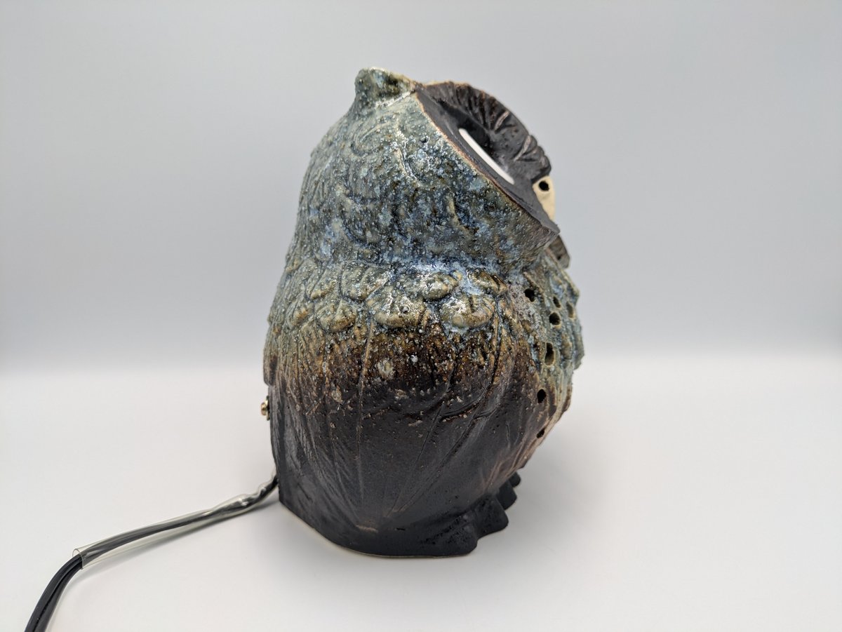信楽焼 フクロウ 福子の灯り 梟 ふくろう 陶器製 室内照明 インテリア