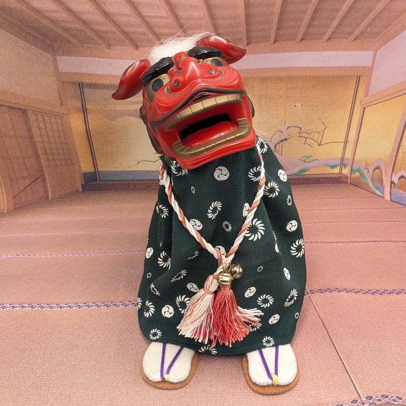 縁起物 獅子舞 貯金箱 ダンシング獅子舞 置物 レトロ | よしつねの秘密基地