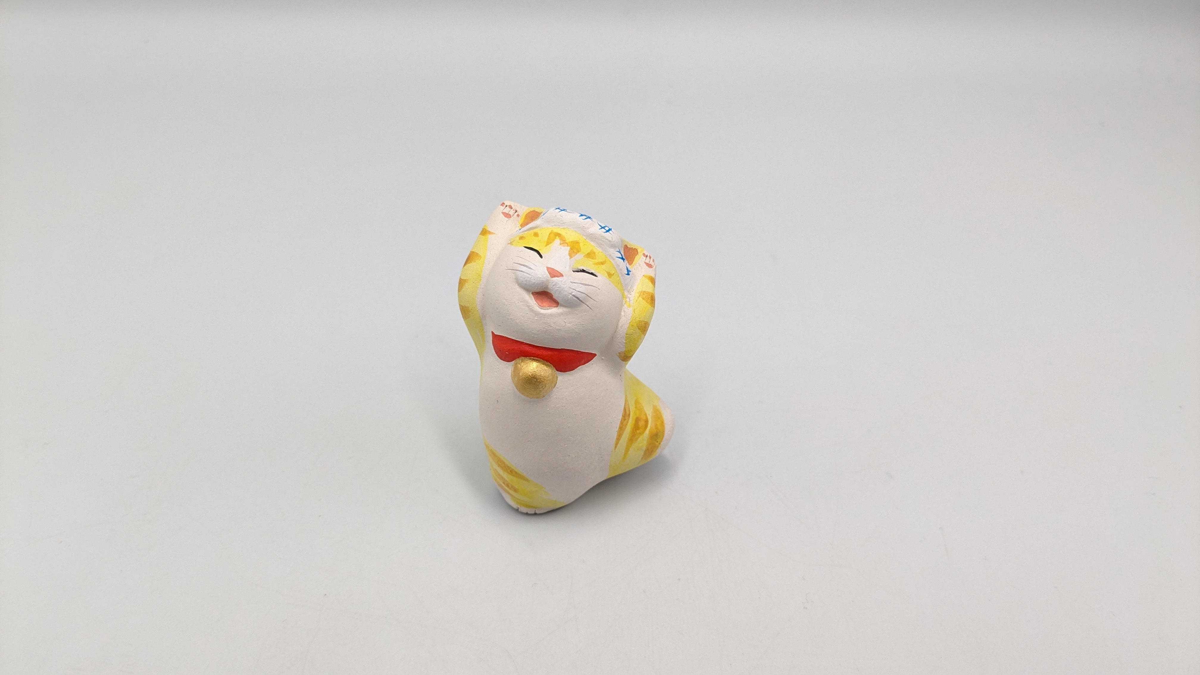 縁起物 もりわじん うきまご 猫 置物 招き猫 作家作品 | よしつねの