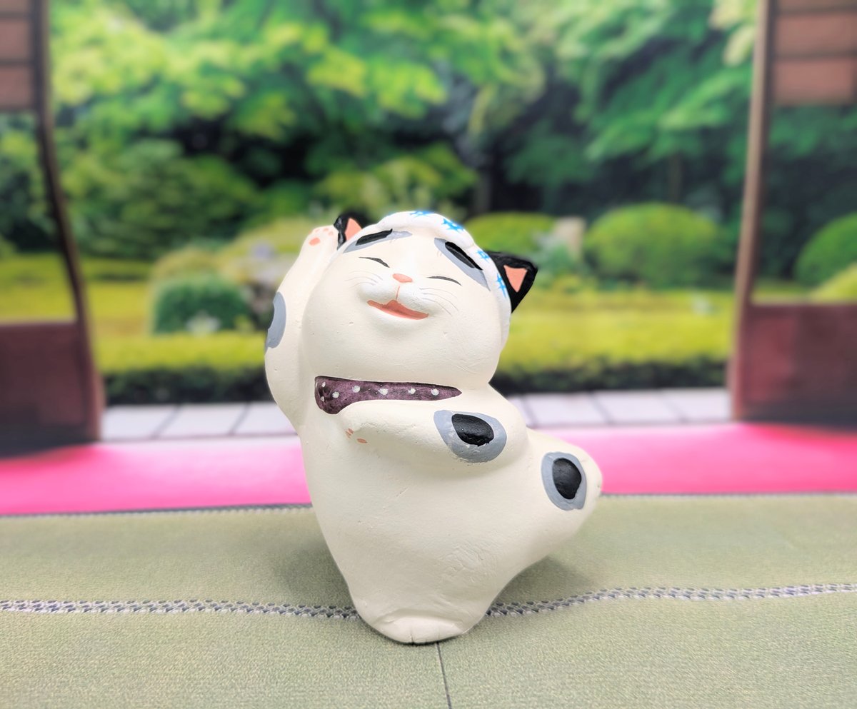 縁起物 招き猫 もりわじん 置物 うきじぃ うきじい | よしつねの秘密基地