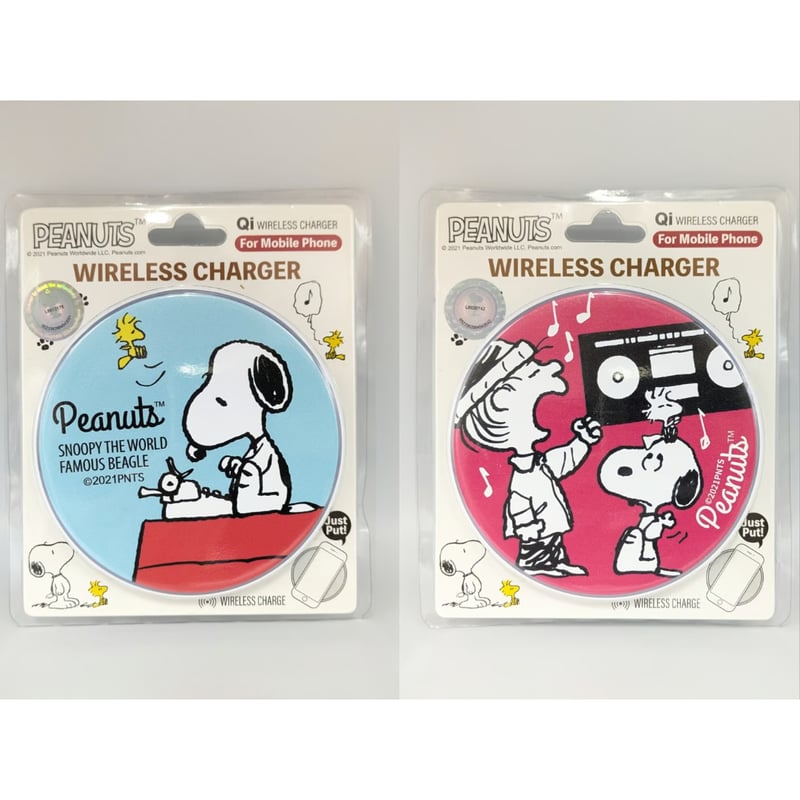 スヌーピー SNOOPY ワイヤレス充電器 iPhone Android Qi対応 Googl