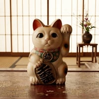縁起物 昭和レトロ 招き猫 貯金箱 まねきねこ 置物 アンティーク ドル