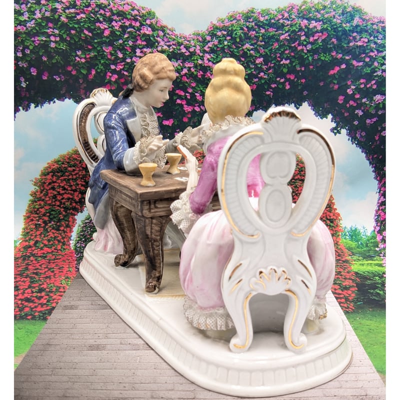 レースドール ロマンドール 陶器人形 置物 焼き物 ハンドメイド 陶器人形 置物 ロマンドール ハンドメイド レースドール - メルカリ