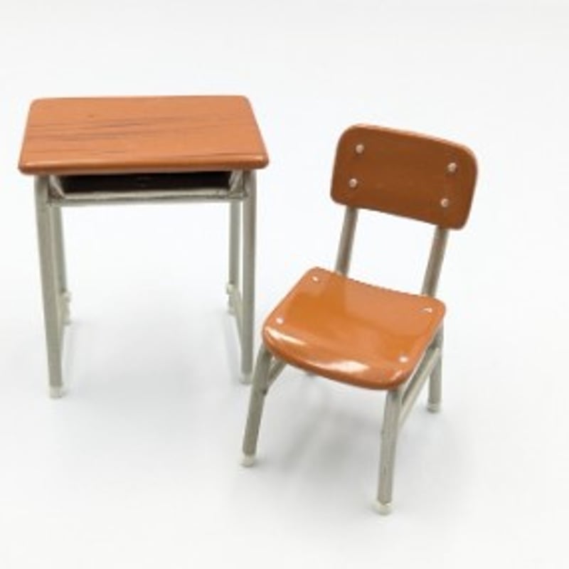 ミニチュア 学校机 椅子 フィギュア ぼくの小学校 学校のおもいで