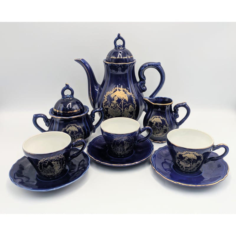 ティーセット 7点セット ティーポット シュガーポット クリーマー