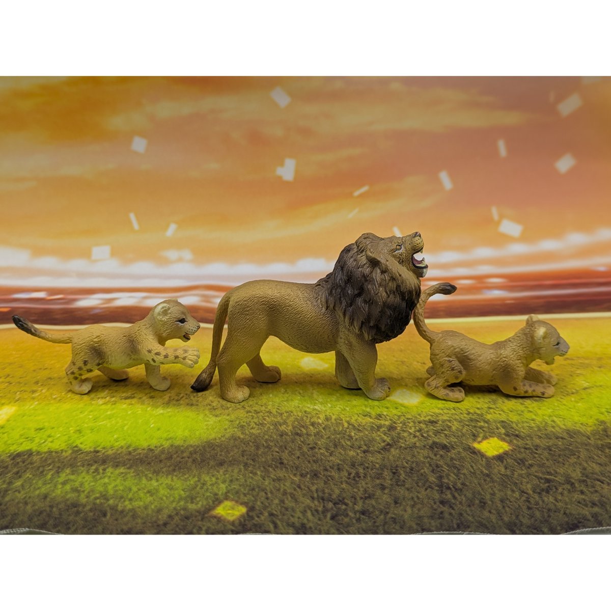 リーメント 地球まるごと！ 動物フィギュア図鑑 ライオン ライオン