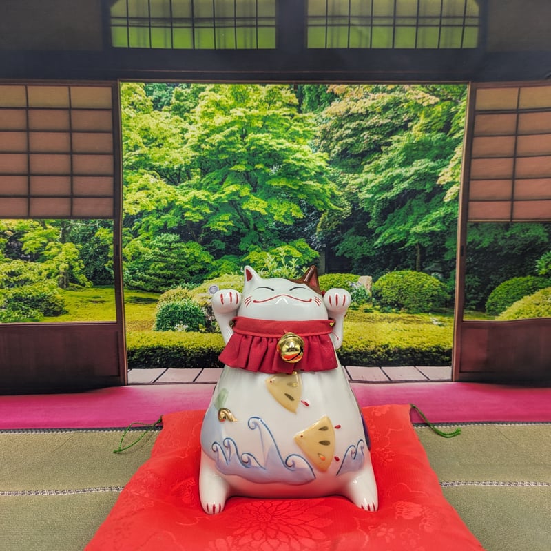 猫舎道楽堂本舗★猫舎★招き猫　貯金箱★新品未使用 招き猫 貯金箱 猫舎道楽堂本舗(?) - メルカリ