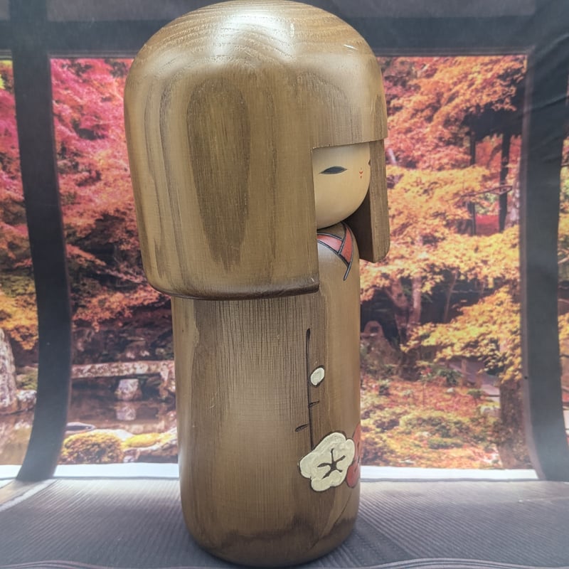 縁起物 卯三郎こけし 創作こけし 梅 伝統工芸 木製 置物 郷土玩具 近代