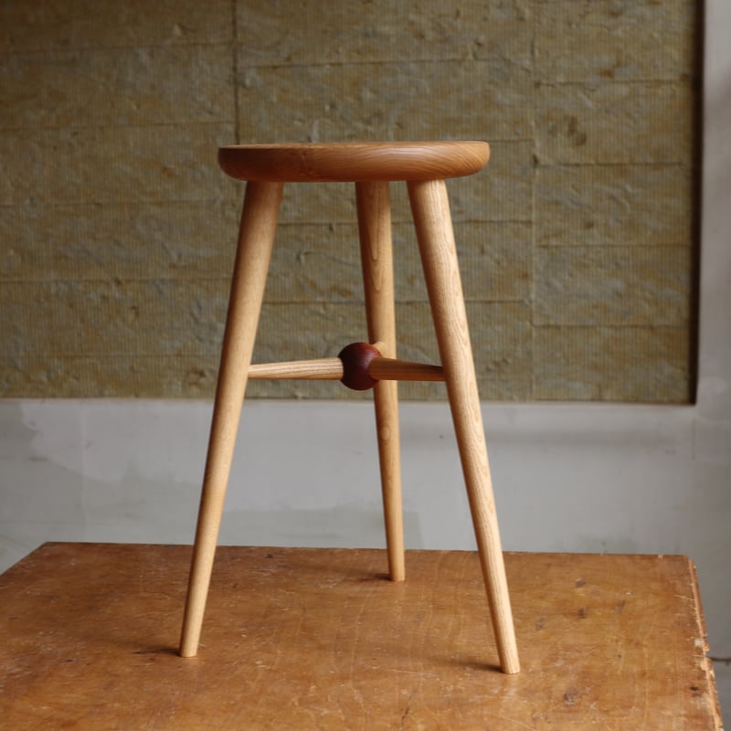 ハイスツール「Sol」 栗 | pat woodworking online shop