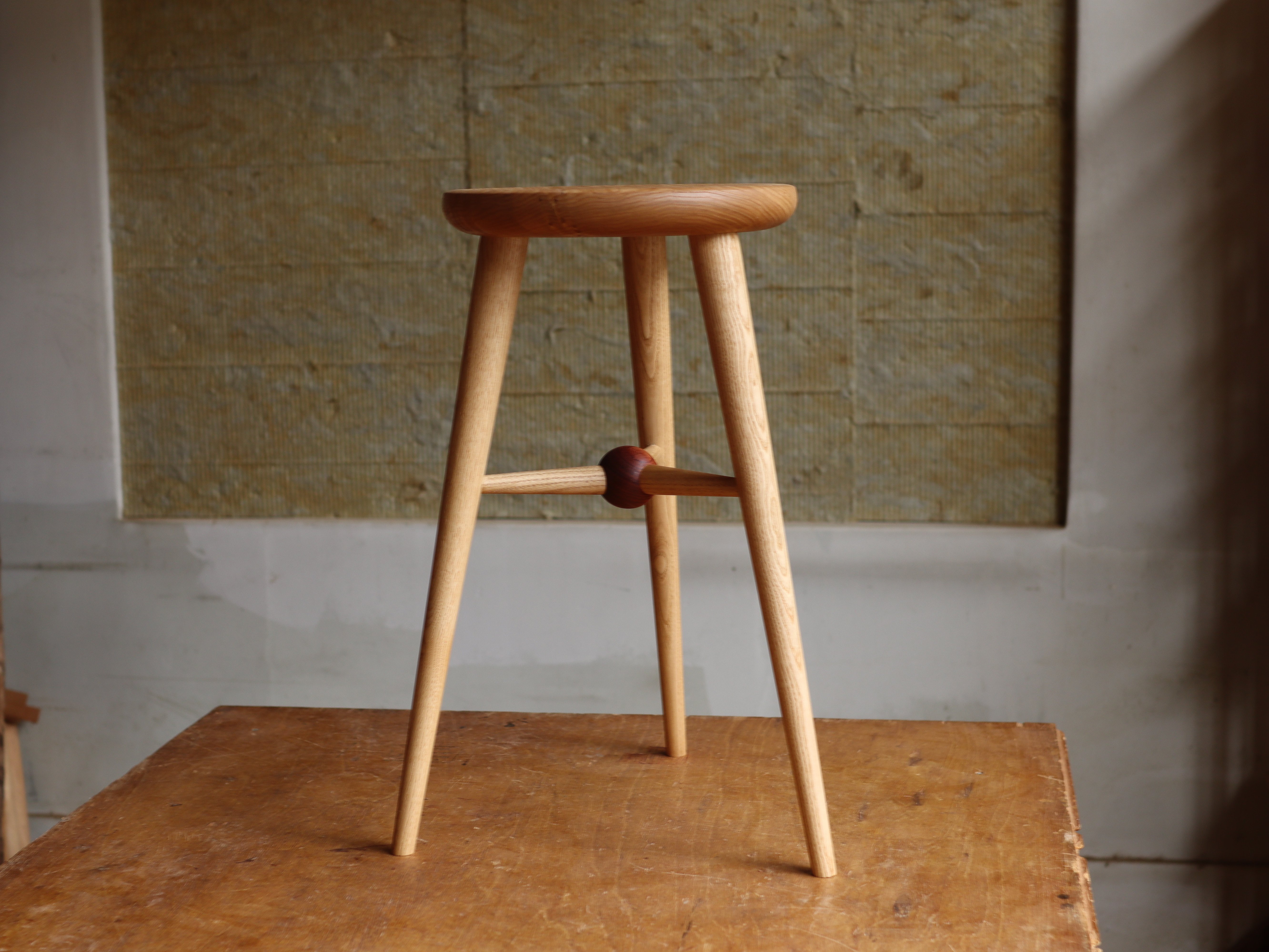 ハイスツール「Sol」 栗 | pat woodworking online shop