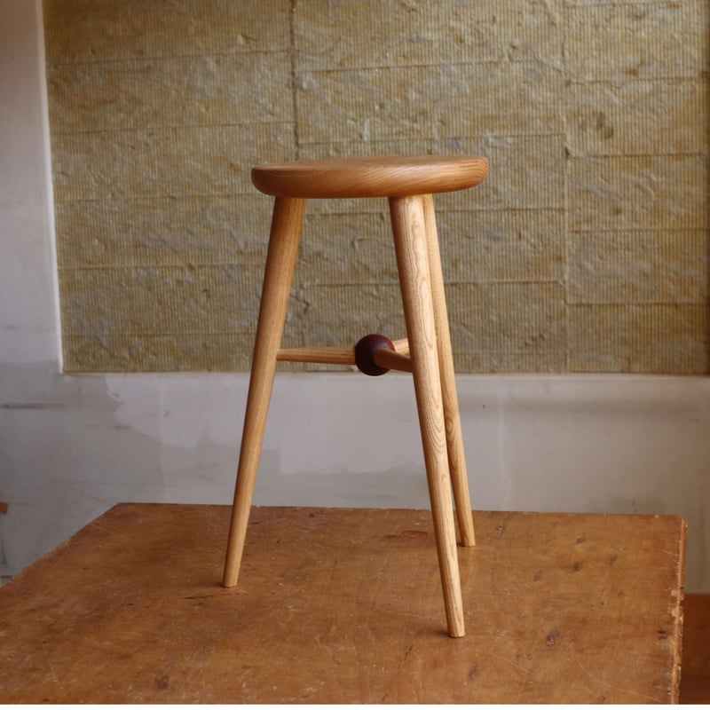 ハイスツール「Sol」 栗 | pat woodworking online shop