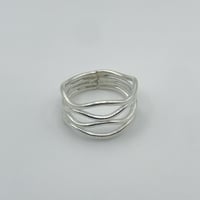 Karen silver　Four waves ring