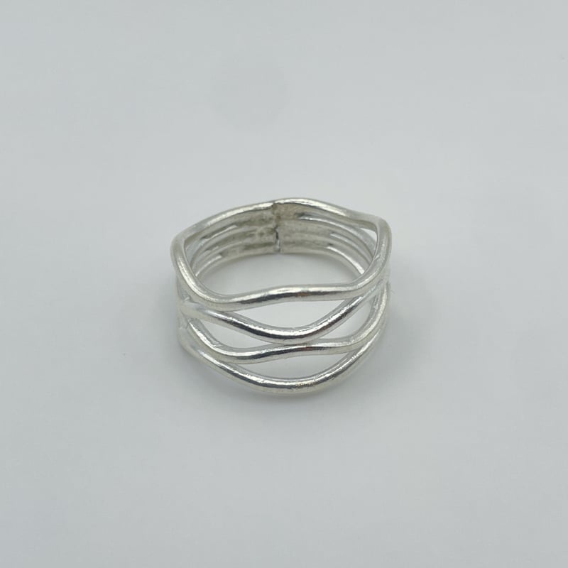 Karen silver Four waves ring | SuM
