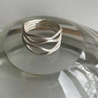 Karen silver　Wave ring