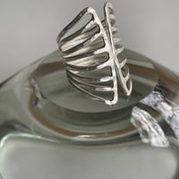 Karen silver　Line ring
