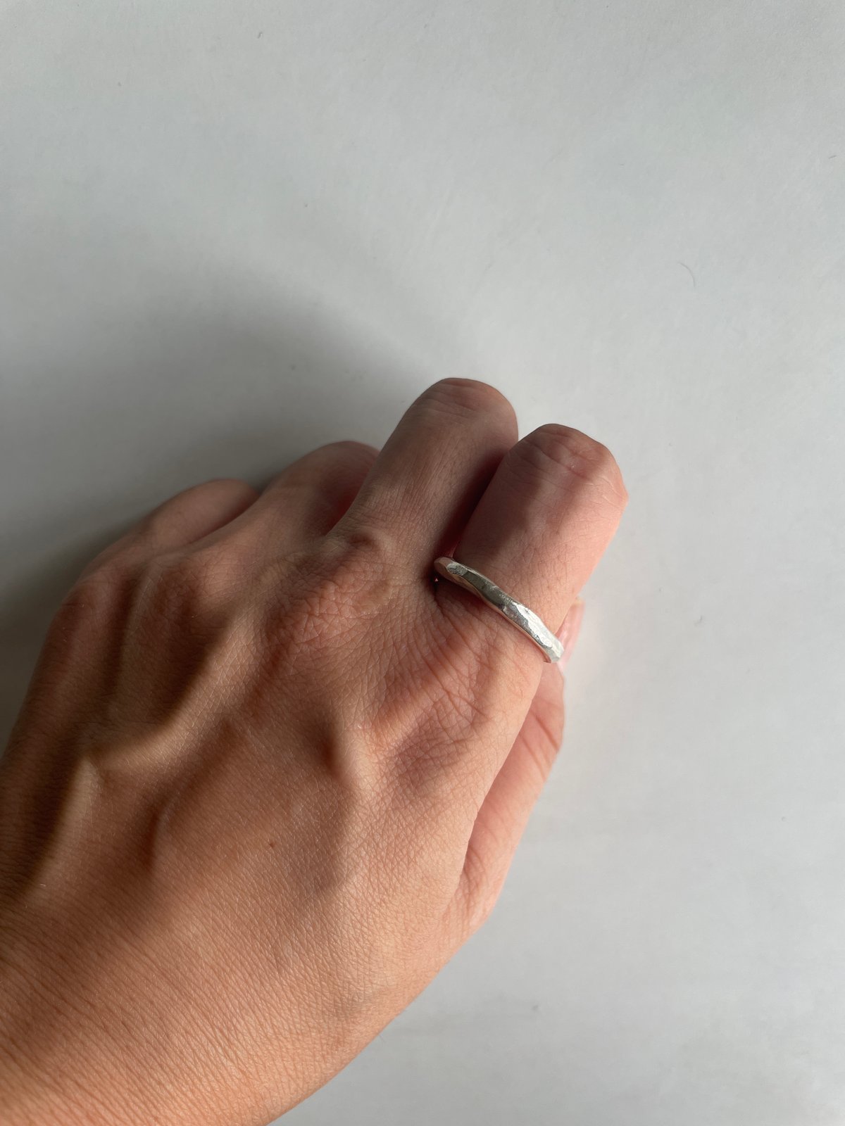 カレンスシルバーターリングハンドメイド　三連2ミリ22号　Karen A3091 Karen silver Basic ring | SuM