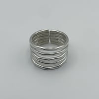 Karen silver　Five line ring