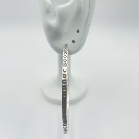 Karen silver Carving  hoop pierce