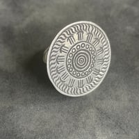 Karen silver　Carving ring
