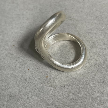 Karen silver　Two line ring