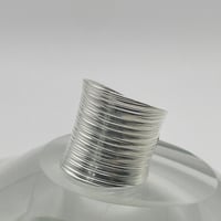Karen silver　Horizontal line ring
