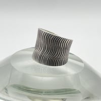 Karen silver　Wavy line ring