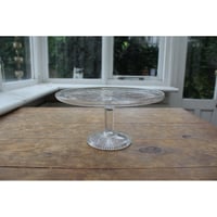 Antique Glass Cake Stand 051