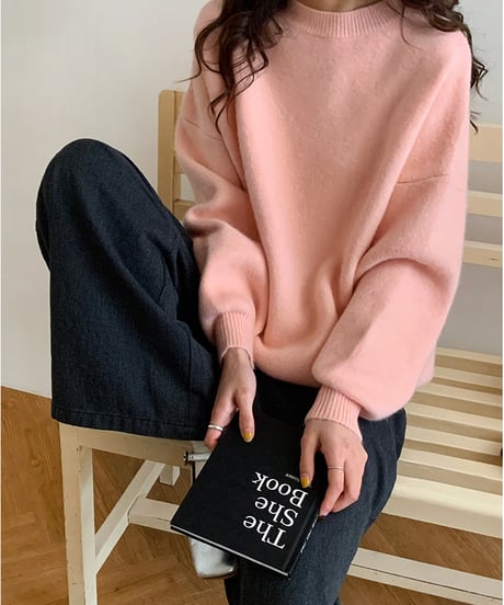 knit sweater pullover /4color　FL2998