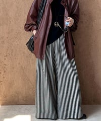 striped wide-leg pants　FL2740