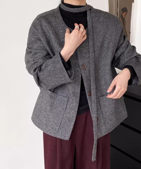 wool short coat /2color　FL2858