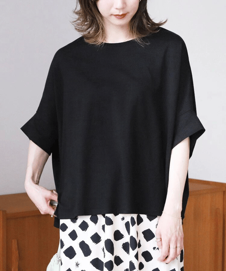 loose dolman sleeve t-shirt /5color　FL3642