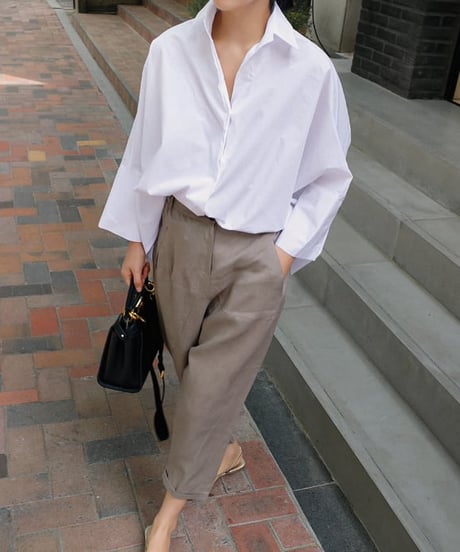 loose silhouette shirt　FL2205