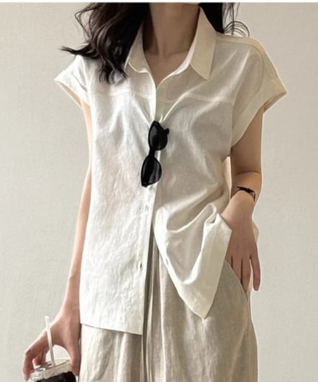 french sleeve shirt /4color　FL3626