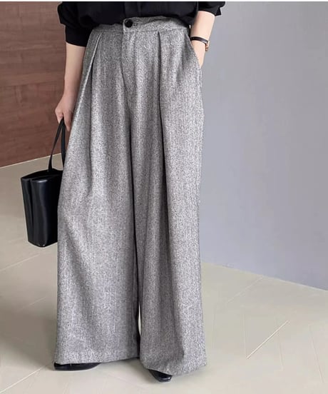 mannish wide leg pants　FL2802