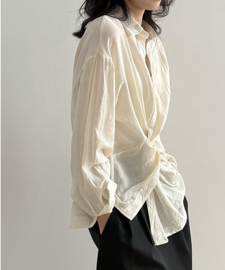 twisted refreshing design shirt blouse FL3427