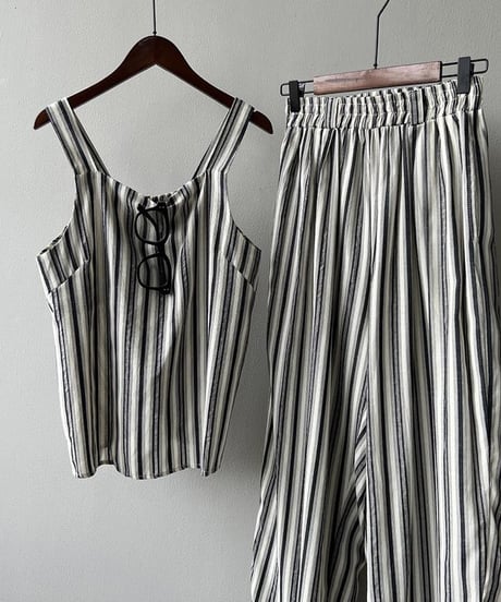 sleeveless stripe setup　FL2440