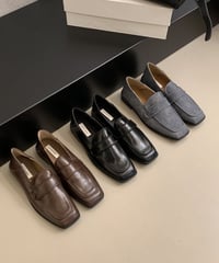 square toe loafers /3color　FL3378