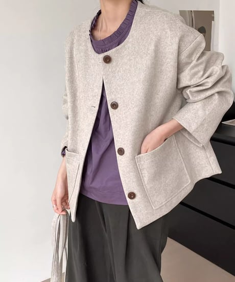 wool short coat /2color　FL2858