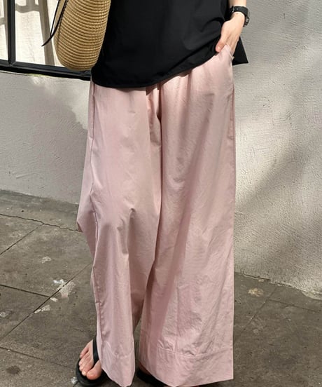 straight wide leg pants /3color　FL2708