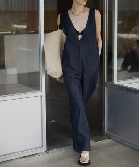 relaxed sdenim overalls /2color　FL3432
