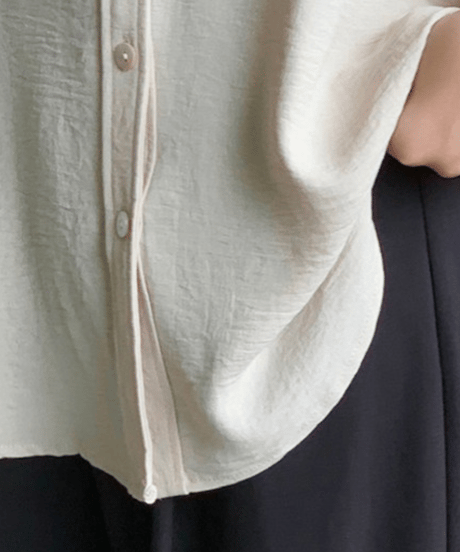 polyester lawn dolman blouse /7color　FL3621