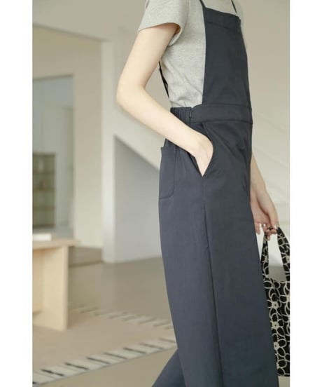 square neck casual salopette　FL2441