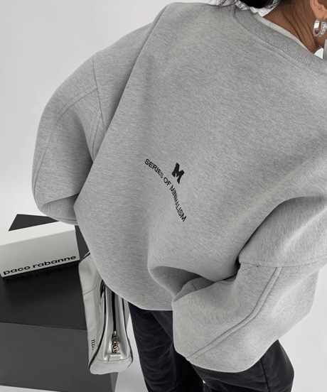 embroidered logo sweatshirt /3color　FL3262