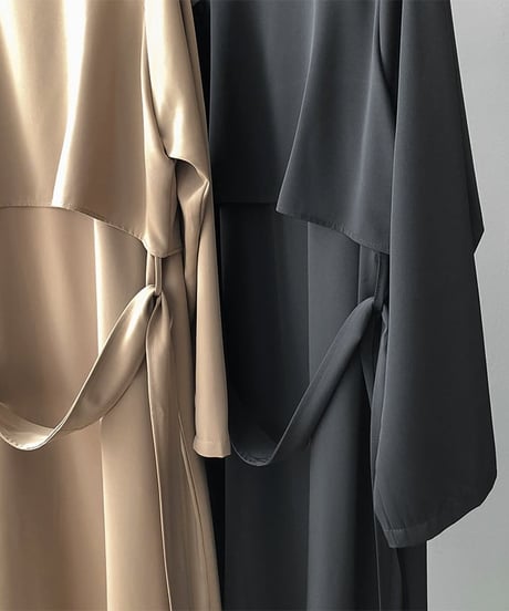 draped trench coat　FL2524