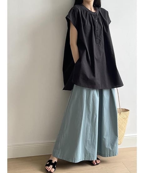 wide flare long skirt　FL3588