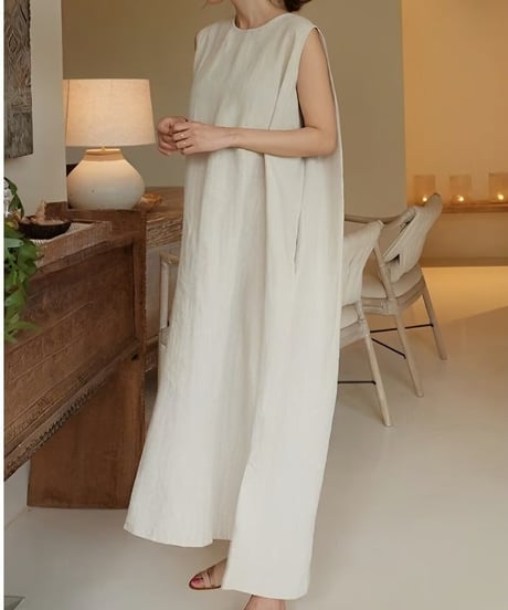 sleeveless dress /3color　FL2007