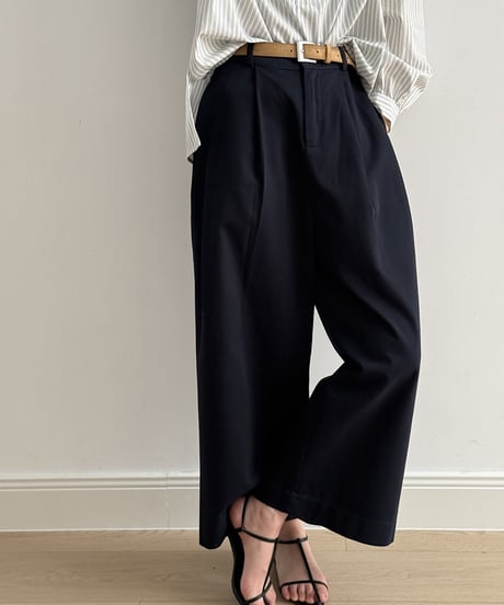 cotton wide pants /2color　FL3344