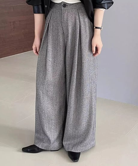 mannish wide leg pants　FL2802
