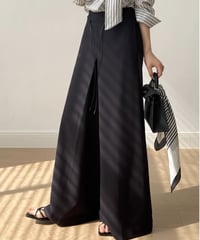 drawstring flare wide pants　FL3335