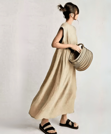 loose fit a-line dress　FL3472